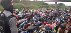 Polisi Amankan Ratusan Pemuda Treck-treckan di Eks Tol, Warga Jabon Apresiasi Kinerja Polresta Sidoarjo