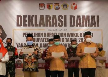 deklrasai damai Pilkada Gresik