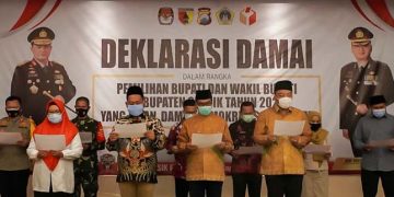 deklrasai damai Pilkada Gresik