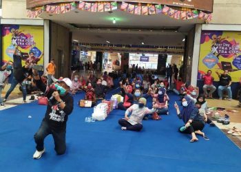 Armuji saat bertemu pedagang Hi Tach Mall