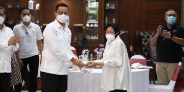 Mensos dan wali kota Surabaya