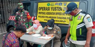 Yustisi Masker, 20 Warga kena Sanksi