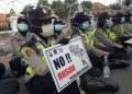 Polisi bersiaga diaksi lanjutan demo tolak UU Cipta Kerja di Jatim