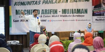 Calon Walikota Surabaya nomor urut 2, Machfud Arifin memastikan pemerintah akan memberikan pelatihan dan pendampingan digital bagi para pegiat UMKM