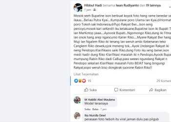 Yakin Foto Tak Senonoh yang Beredar Adalah Hoaks, Netizen Osing Banyuwangi Dorong Bupati Anas Segera Klarifikasi