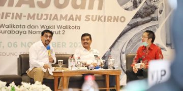 Tokoh Muda Junior Chamber International (JCI) East Java, Jony Bramatio terkesan dengan Pasangan Calon Walikota dan Wakil Walikota nomor urut 2, Machfud Arifin-Mujiaman yang memperlihatkan pengalaman yang luar biasa.