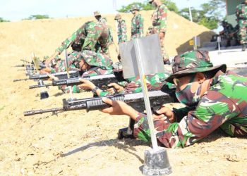 Latihan Menembak Kodim Lamongan, Dihelat Hingga Dua Hari