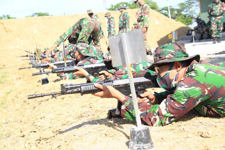 Latihan Menembak Kodim Lamongan, Dihelat Hingga Dua Hari