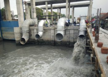 Rumah Pompa Petekan Kelar, Diklaim Bisa Tangkal Banjir di Surabaya Utara