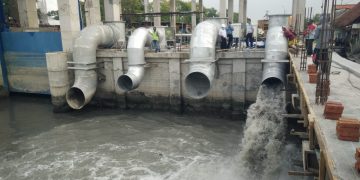 Rumah Pompa Petekan Kelar, Diklaim Bisa Tangkal Banjir di Surabaya Utara