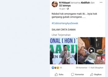 Gegara Mendukung Yusuf – Riza, Ulama NU di Banyuwangi Dicaci Maki di Medsos