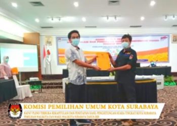 Hasil Rekapitulasi KPU, Paslon Er-Ji Menang di Pilkada Surabaya