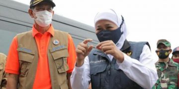 Gubernur Khofifah Tinjau Area Terdampak Erupsi Gunung Semeru