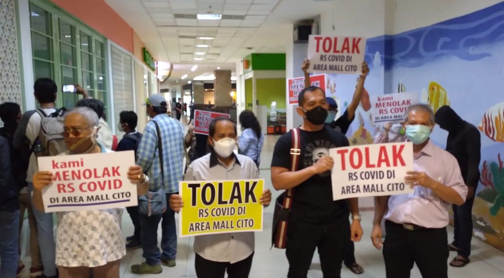 Para Pelapak Mal Cito menolak RS Khusus Covid-19