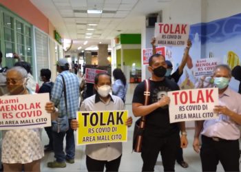 Para Pelapak Mal Cito menolak RS Khusus Covid-19