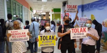 Para Pelapak Mal Cito menolak RS Khusus Covid-19