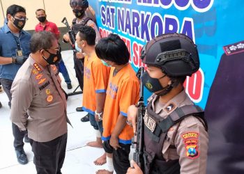 Satnarkoba Polresta Sidoarjo Tangkap Dua Residivis Pengedar SS Jaringan Lapas Madiun
