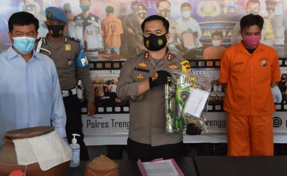 Polres Trenggalek Bongkar Sindikat Penipuan Penggandaan Uang Asal Malang