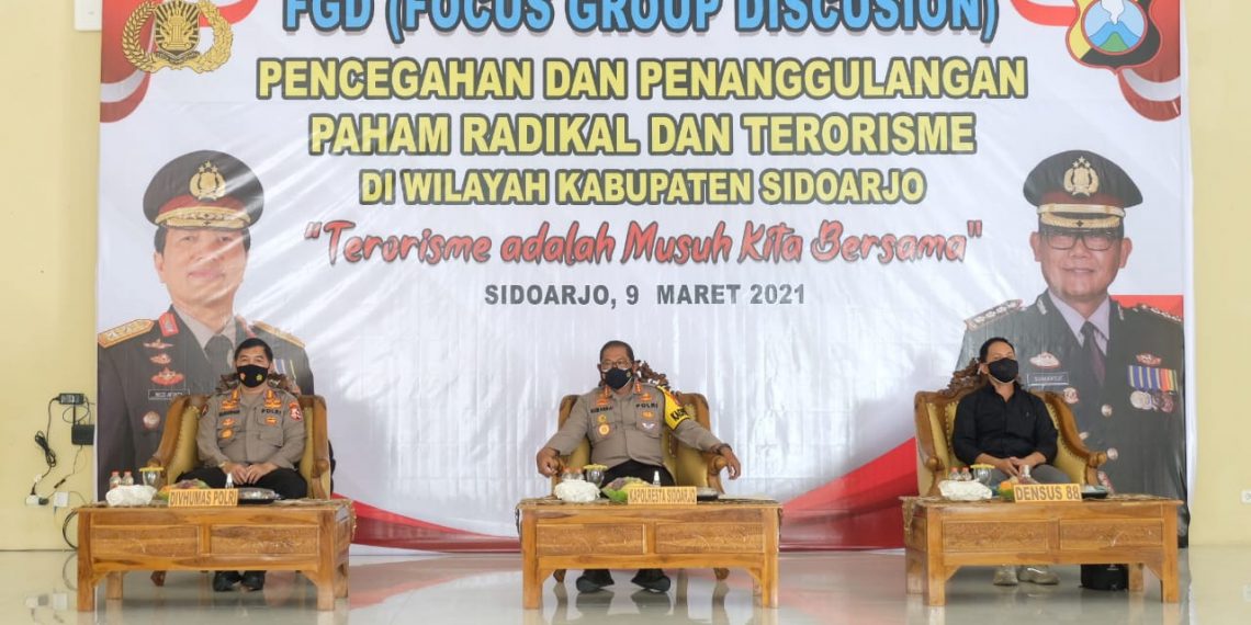 Polresta Sidoarjo Gelar FGD Untuk Mencegah Radikalisme