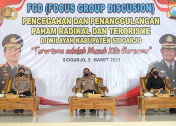 Polresta Sidoarjo Gelar FGD Untuk Mencegah Radikalisme
