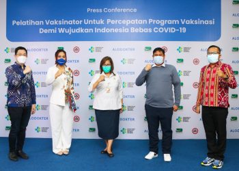 Dukung Percepatan Program Vaksinasi, ALODOKTER – ALOMEDIKA Berkolaborasi dengan Dinkes, Puslatkesda, dan IDI Dengan Pelatihan Vaksinator Terbesar di Indonesia