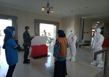 Brigjen TNI Herman Tinjau Tempat Isolasi Covid di Bangkalan