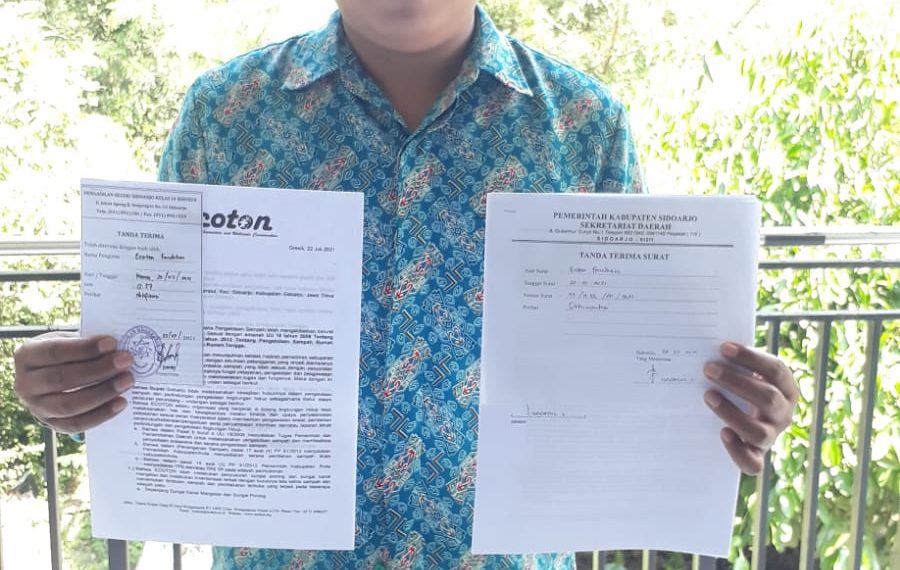 Lalai Tangani Sampah, Ecoton Somasi Bupati Sidoarjo