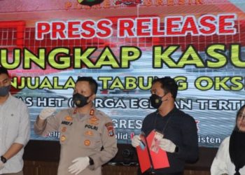 Jual Tabung Oksigen Medis Melebihi HET, Pemuda  Surabaya ini Diringkus Polisi