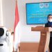 Dr. Baiq Hana Susanti, M. Sc., selaku Wakil Direktur AiCI memberikan sambutan dalam acara penandatanganan PKS.