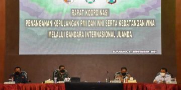 Rakor Terbatas Forkopimda yang dihadiri Pangdam Brawijaya
