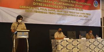 Sosialisasi P4GN yang digelar Ditresnarkoba Polda Jatim