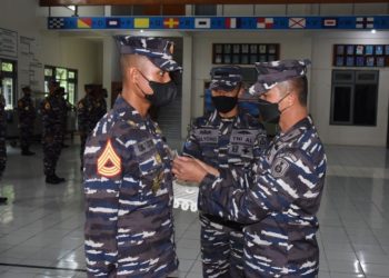 38 Taruna AAL Tingkat IV Korps Pelaut Selesaikan Lattek Kesenjataan 2021