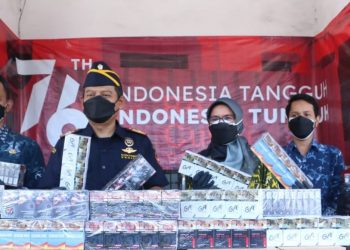 Tim Patroli Siber Amankan 381.880 Batang Rokok Tanpa Cukai