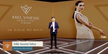 Acara virtual launching Axel Vinesse In Gold We Bold by UBS Gold