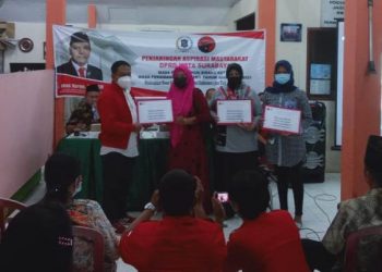 Anas Karno penyerahan bantuan rombong