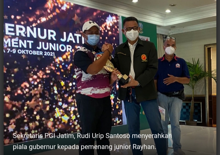 Rayhan Juara Turnamen Golf Junior Piala Gubernur Jatim