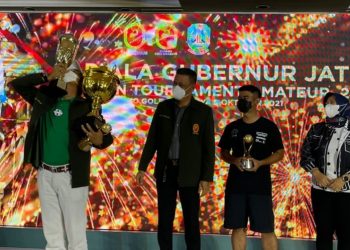 Syaiful Ma’arif, pegolf asal Surabaya berhasil meraih kemenangan.