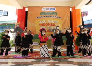 Siswa KB-TK Al Muslim Rayakan Sumpah Pemuda dengan Pawai dan Kreasi Tari Budaya Indonesia