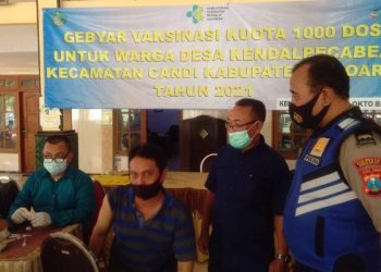 vaksinasi di Desa Kendal Pabean