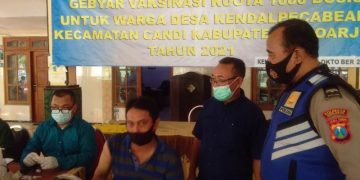 vaksinasi di Desa Kendal Pabean