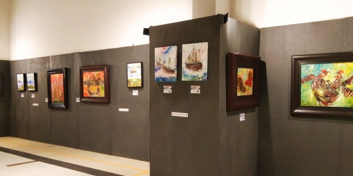 Sanggar Daun Pamerkan Lukisan Aliya Sakina Murdoko