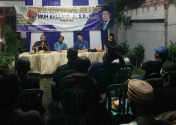 H Khulaim Junaidi Serap Aspirasi warga Waru, Sidoarjo