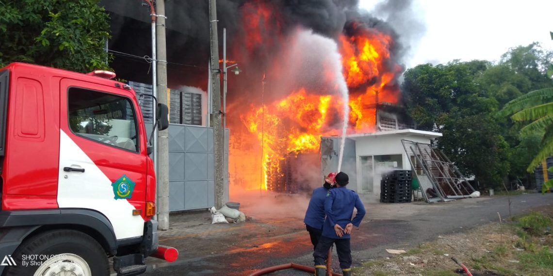 Si Jago Merah Melahap 2 Pabrik dan 4 Rumah Warga