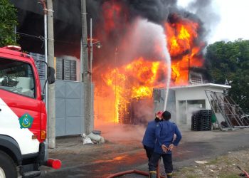 Si Jago Merah Melahap 2 Pabrik dan 4 Rumah Warga