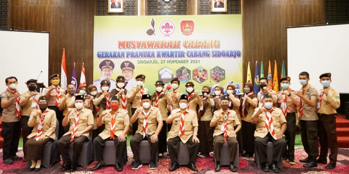 Wabup Subandi Jabat Ketua Kwarcab Gerakan Pramuka Sidoarjo Periode 2021-2026