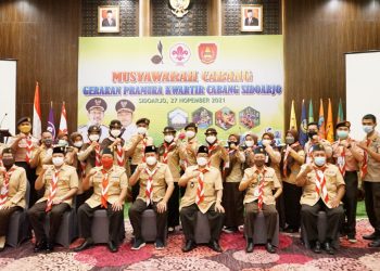 Wabup Subandi Jabat Ketua Kwarcab Gerakan Pramuka Sidoarjo Periode 2021-2026