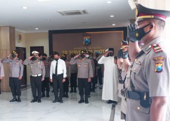 Kapolresta Sidoarjo Pimpin Sertijab Kasat Tahti dan Kapolsek Krian