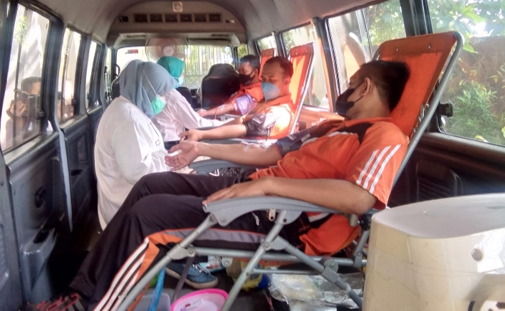 SMK YPM 8 Sidoarjo Gelar Donor Darah Bersinergi dengan UDT PMI Sidoarjo