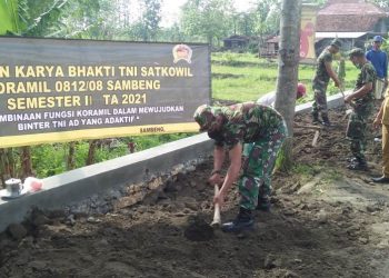 Karya Bakti TNI di Kodim Lamongam