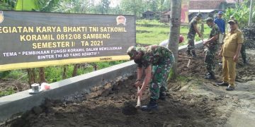 Karya Bakti TNI di Kodim Lamongam